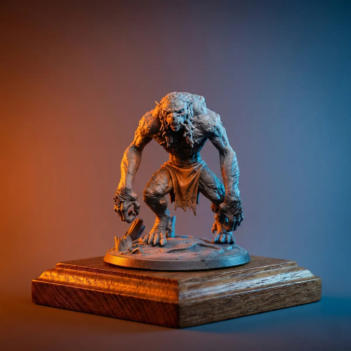 Troll Guerrero en Resina